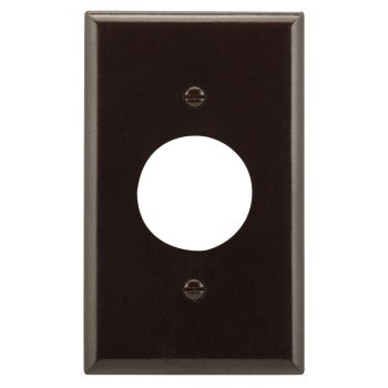 Eaton Wiring Devices 2131B-BOX Single Receptacle Wallplate, 4-1/2 in L, 2-3/4 in W, 1 -Gang, Thermoset, Brown