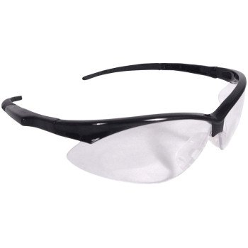 Radians AP1-10-GF12 Safety Glasses, Hard-Coated Lens, Black Frame