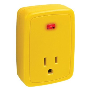 PowerZone ORFPO15 Single Outlet Signal, 125, Yellow