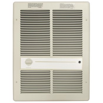 TPI HF3316TRP Heater, 14.4/16.6 A, 208/240 V, 6868 to 13648 Btu, 175 cfm Air, Ivory