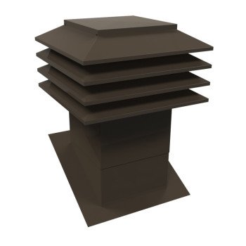 301-12-B SLOPE ROOF VENT BRN  