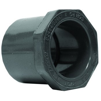 Lasco 837249BC Reducing Bushing, 2 x 1 in, Spigot x Slip, PVC, SCH 80 Schedule