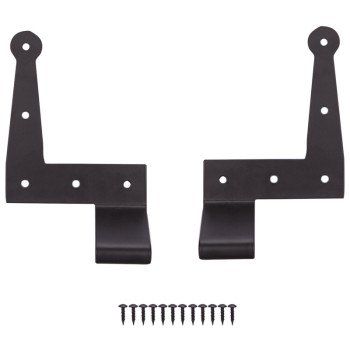 ProSource SH-S06-PS L-Hinge, 7-3/4 x 4-7/8 x 2-3/4 in, Black, Screw Mounting