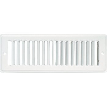 Imperial RG1270-A Toe Space Grille, 2-1/4 in L, 12 in W, Steel, White