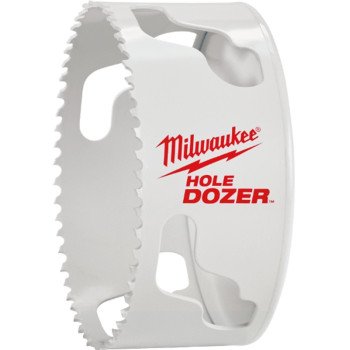 Milwaukee Hole Dozer 49-56-0223 Hole Saw, 4-1/4 in Dia, 1-5/8 in D Cutting, 5/8-18 Arbor, 6 TPI