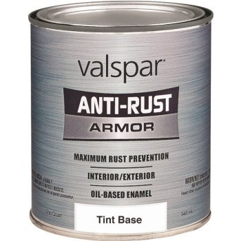 Valspar Anti-Rust Armor 044.0021811.005 Enamel, Gloss, Tint Base, 1 qt, Can