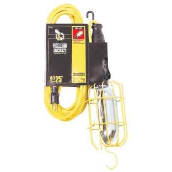 CCI 2893 Work Light with Outlet and Metal Guard, 12 A, 120 V, Incandescent Lamp, Yellow