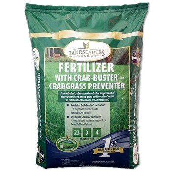 Landscapers Select 902727 Crabgrass Killer Fertilizer Bag, Granular, 23-0-4 N-P-K Ratio