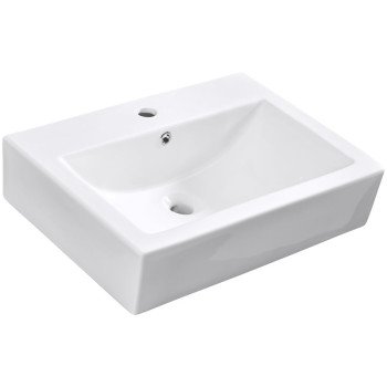 PORC 17 SINK RCT BASIN WH 24.5