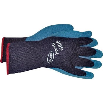 Boss Frosty GRIP Series 8439M Protective Gloves, M, Knit Wrist Cuff, Acrylic Glove, Blue