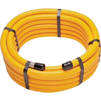 Pro-Flex PFCT-12225 Flexible Hose, 1/2 in, Stainless Steel, Yellow, 225 ft L