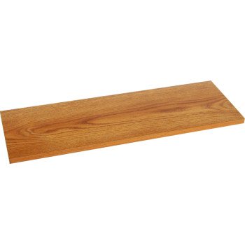 Knape & Vogt 1980 OK 12X24 Shelf Board, 24 in L, 12 in W, Oak, For: KV Standard/Bracket Shelving Systems