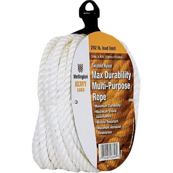 16358 TWIST NYL ROPE 3/8X50FT 