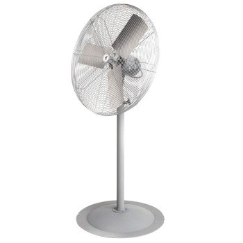TPI ACU ACU 30-P Unassembled Pedestal Circulating Fan, 120 VAC, 2.7 A, Aluminum Blade, Steel Housing Material, Gray