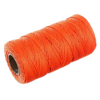 Baron 10364 Twine, #18 Dia, 260 ft L, 13 lb Working Load, Nylon/Poly, Orange