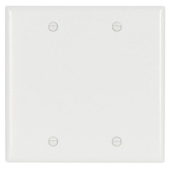 2137W-BOX WHT BLANK PLATE 2G  