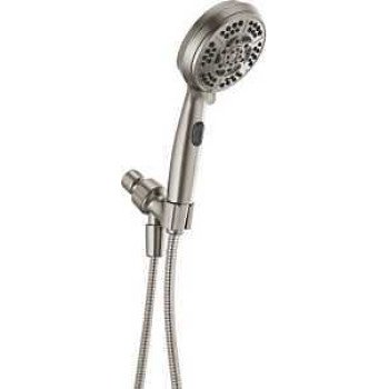 Peerless 76730SN Hand Shower, 1.75 gpm, 7-Spray Function, Plastic, 60 in L Hose