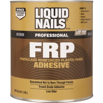 Liquid Nails FRP-310 Panel Adhesive, Off-White, 1 gal Container