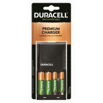 Duracell 66105 Battery Charger, AA, AAA Battery, Nickel-Metal Hydride Battery, 4-Battery