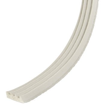 Frost King V23WA Foam Weatherseal Tape, 3/8 in W, 17 ft L, 1/8 in Thick, Rubber, White