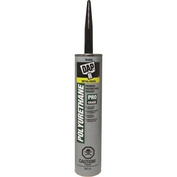 DAP 74814 Polyurethane Adhesive Sealant, Black, 300 mL Cartridge