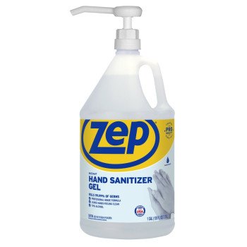 Zep 087824 Instant Hand Sanitizer, Characteristic, Clear, 1 gal Container