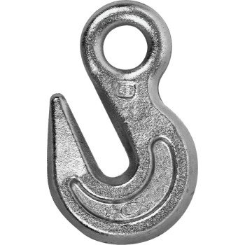 Campbell T9001424 Eye Grab Hook, 1/4 in, 2600 lb Working Load, 43 Grade, Steel, Zinc