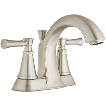 American Standard Chancellor Series 7022201.075 Centerset Bathroom Faucet, 5-3/8 in H, 5-1/8 in W, Brushed Nickel