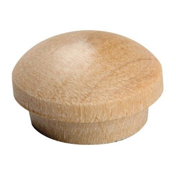 Waddell 8400.50 DP Button Head Plug, Birch Wood, 1/2 in Dia