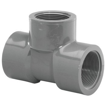 Lasco 805015BC Pipe Tee, 1-1/2 in, FIP, PVC, SCH 80 Schedule