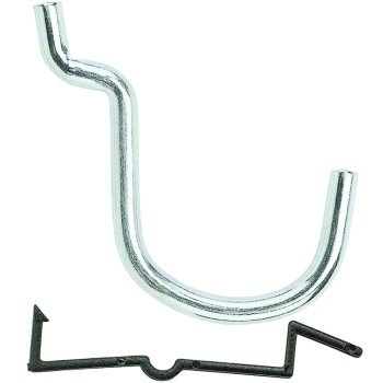 National Hardware N180-019 Peg Hook, 1-1/2 in, 1/4 in Opening, Steel, Zinc