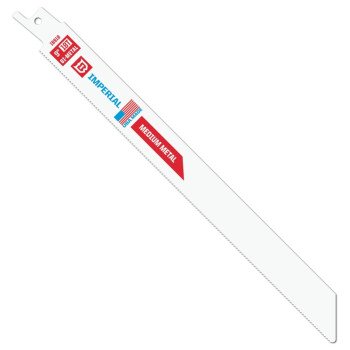 IMPERIAL BLADES IB918-B Standard Reciprocating Blade, 9 in L, 18 TPI, Bi-Metal Cutting Edge