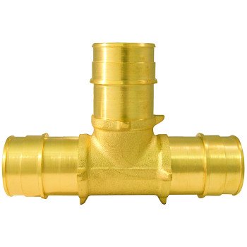 Apollo Expansion Series EPXT11 Pipe Tee, 1 in, Barb, Brass, 200 psi Pressure