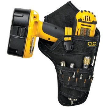 CLC Tool Works Series 5023 Drill Holster, Polyester, Black, 1.8 in W, 12-1/2 in H