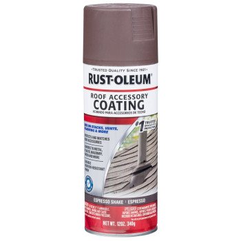 Rust-Oleum 302125 Roof Accessory Coating, Espresso Shake, 12 oz, Liquid