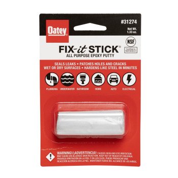 Oatey Fix-It 31274 Stick Epoxy Putty, Solid, Beige/White, 1.3 oz