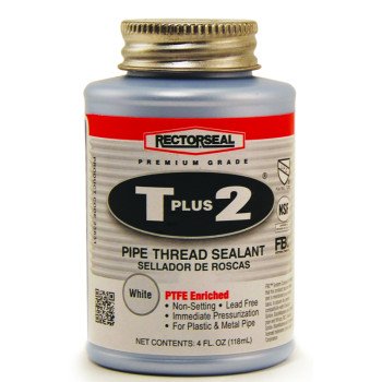 Rectorseal T Plus 2 Series 23631 Thread Sealant, 0.25 pt, Can, Paste, White