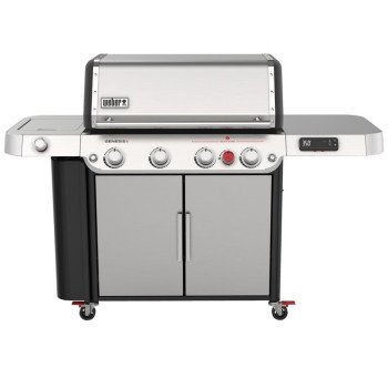 Weber GENESIS SPX-435 Series 36800001 Smart Gas Grill, 48,000 Btu, Liquid Propane, 4-Burner, Smoker Included: No