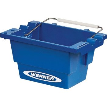 Werner AC50-JB-3 Job Bucket, Lock-in, Stepladder, Plastic, Blue