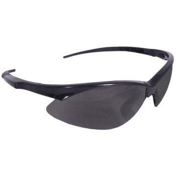 Radians AP1-20-GF12 Safety Glasses, Hard-Coated Lens, Black Frame