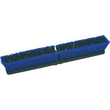 Birdwell 2028-12 Broom Head, Threaded, 3 in L Trim, Polypropylene/Polystyrene Bristle, Black