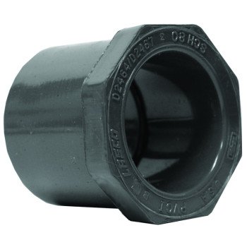 Lasco 837251BC Reducing Bushing, 2 x 1-1/2 in, Spigot x Slip, PVC, SCH 80 Schedule