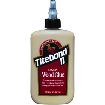 Titebond II 3703 Wood Glue, Brown, 8 oz Bottle