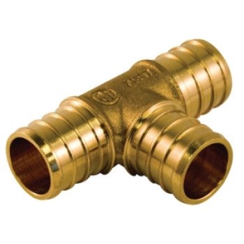 aqua-dynamic 9778-333 Pipe Fitting Tee, 1/2 in, Brass