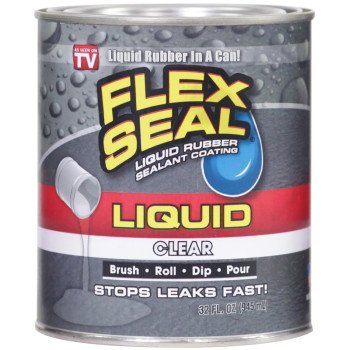 Flex Seal LFSCLRR32 Rubberized Coating, Clear, 32 oz