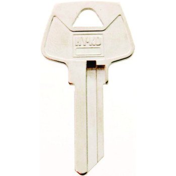 Hy-Ko 11010S16 Key Blank, Brass, Nickel, For: Sargent Cabinet, House Locks and Padlocks