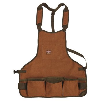 Bucket Boss 80200 Apron, 52 in Waist, Duckwear Canvas, Brown, 16-Pocket