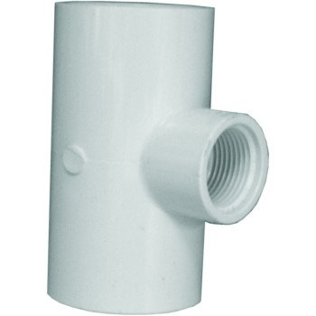 IPEX 035875 Reducing Tee, 1-1/2 x 1-1/2 x 1 in, Socket x Socket x FNPT, PVC, SCH 40 Schedule