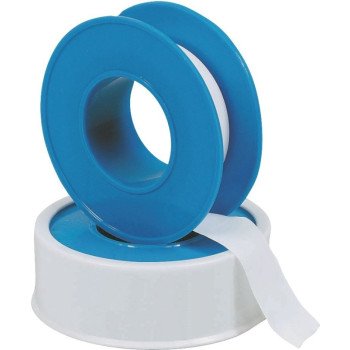 Harvey 17252B Thread Seal Tape, 520 in L, 3/4 in W, PTFE, White