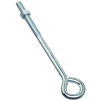 National Hardware N221-333 Eye Bolt, 1/2-13 Thread, 3-3/4 in L Thread, 1 in ID Dia Eye, 8.14 in L Shank, Steel, Zinc